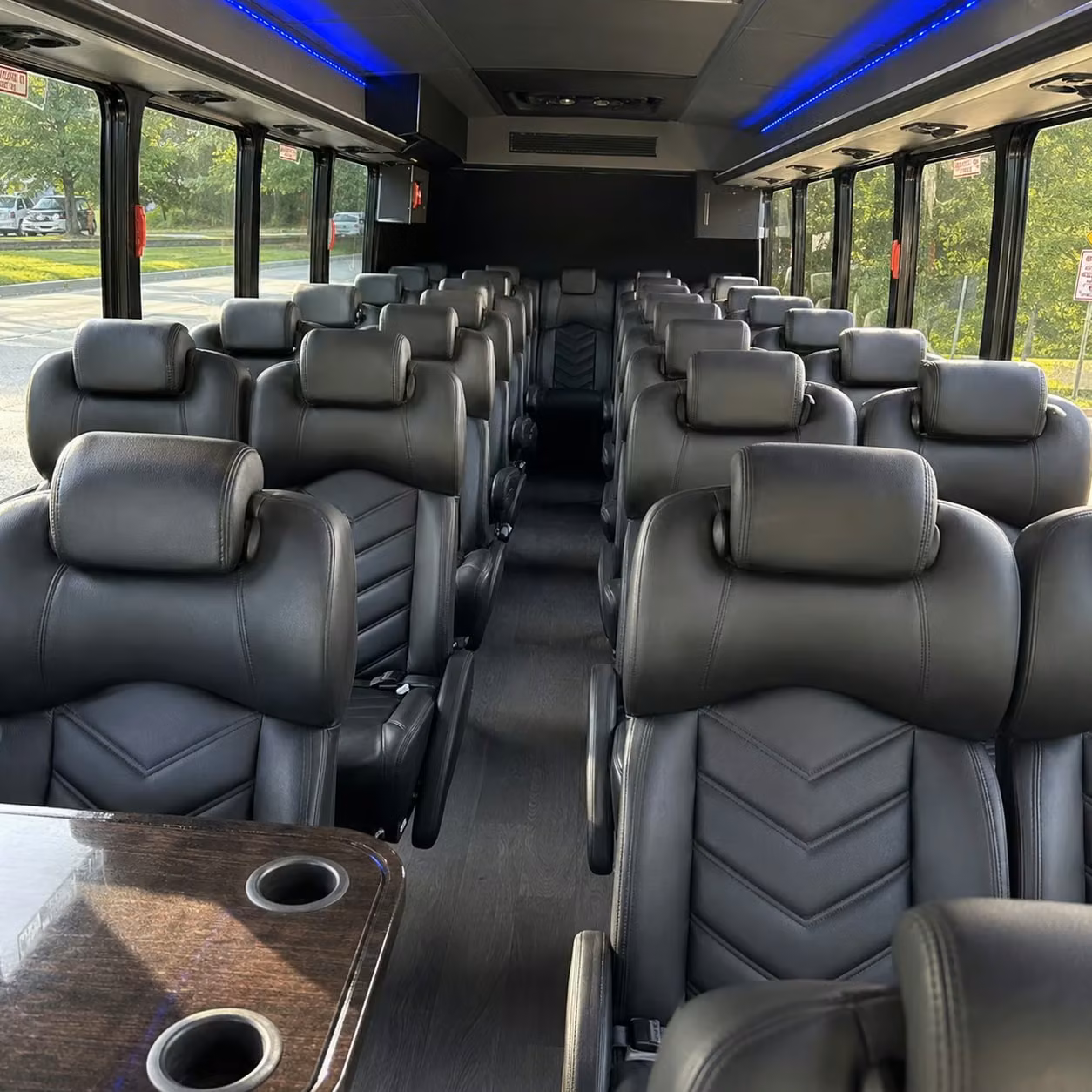 25 passenger minibus inside
