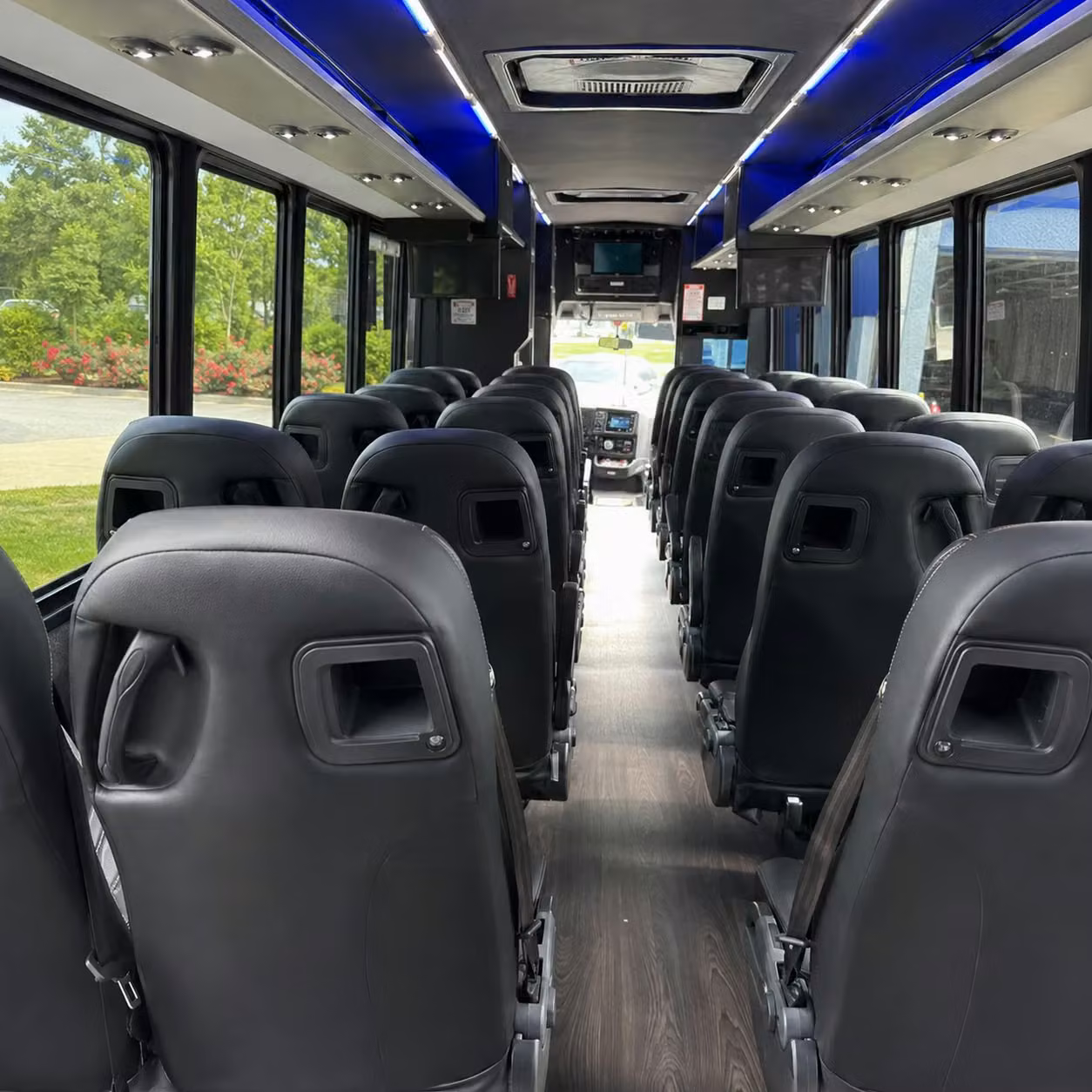 28 passenger minibus inside