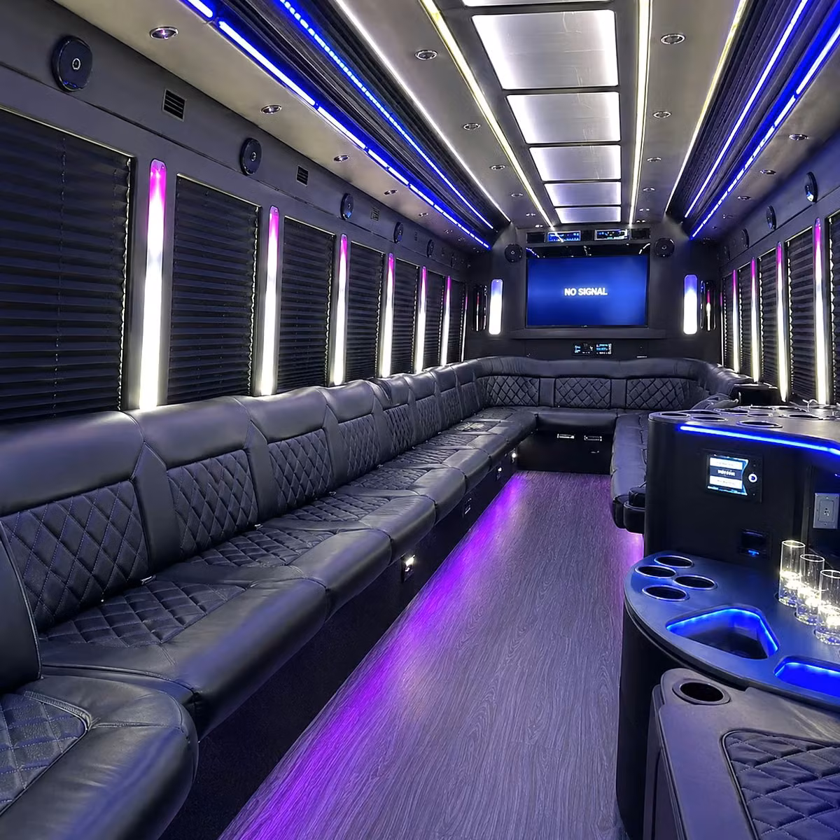 party bus interior