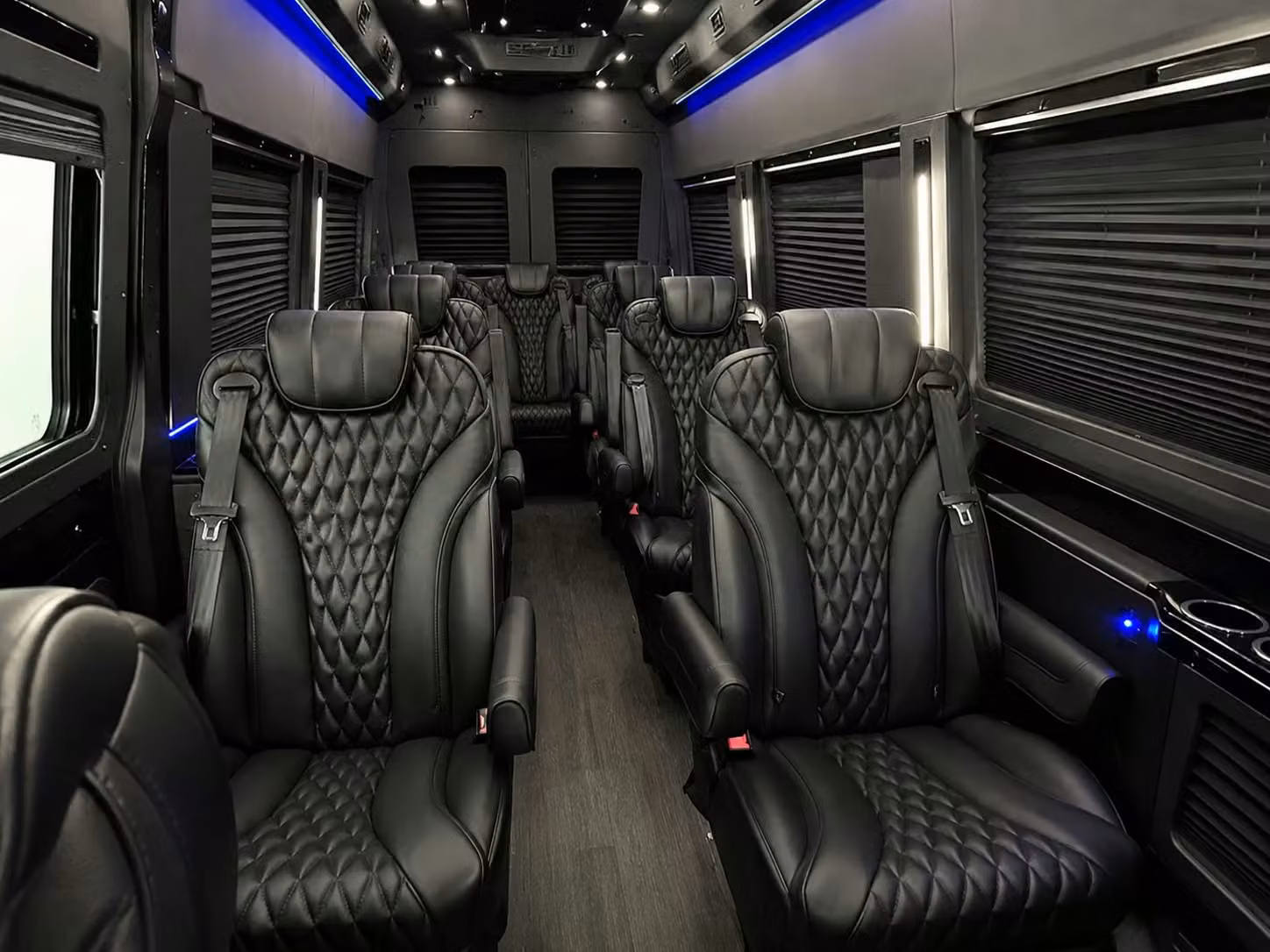 sprinter van with driver inside