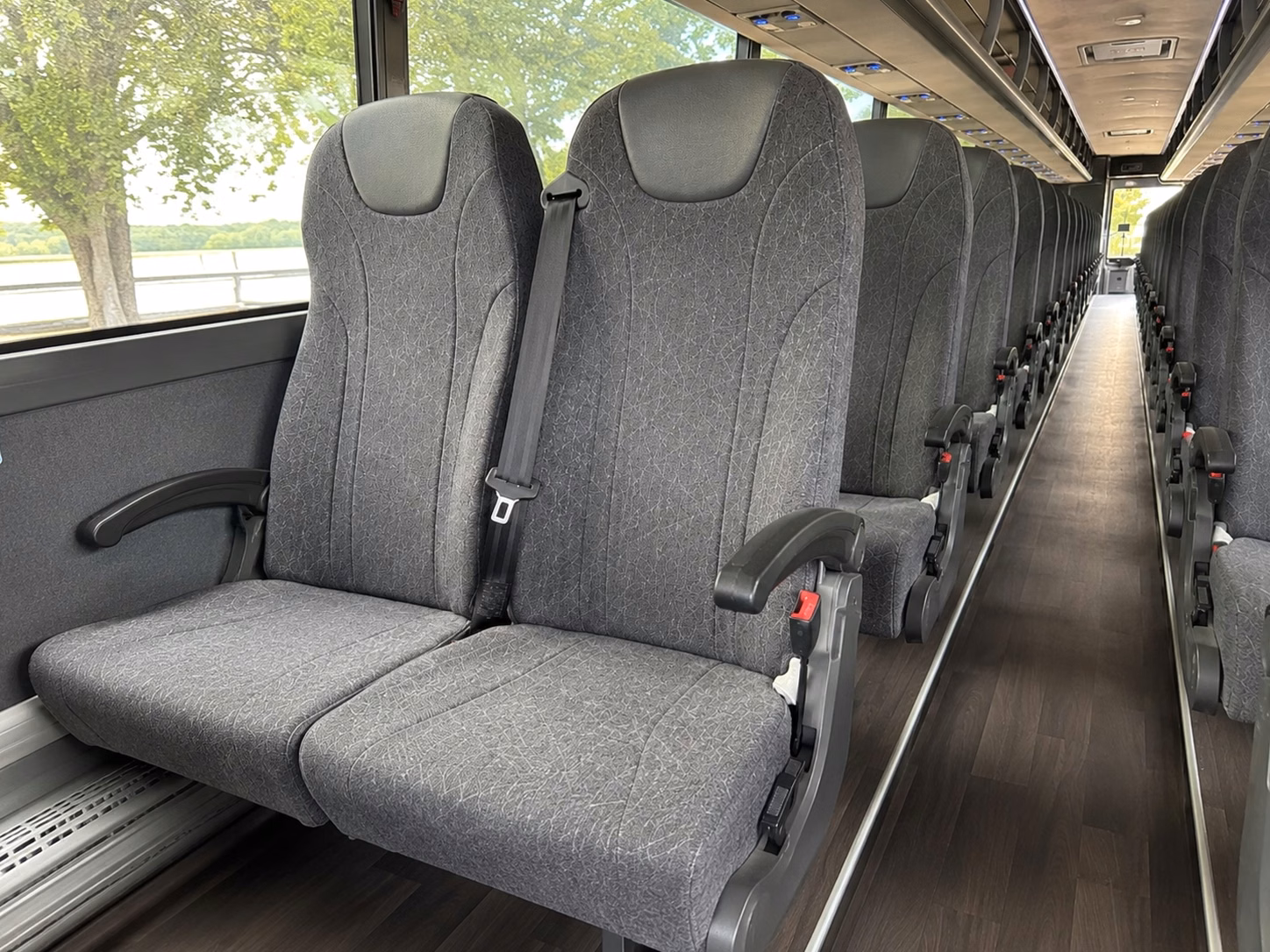 tracy charter bus rental inside